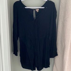 Aeropostale Eyelet Cutout Romper